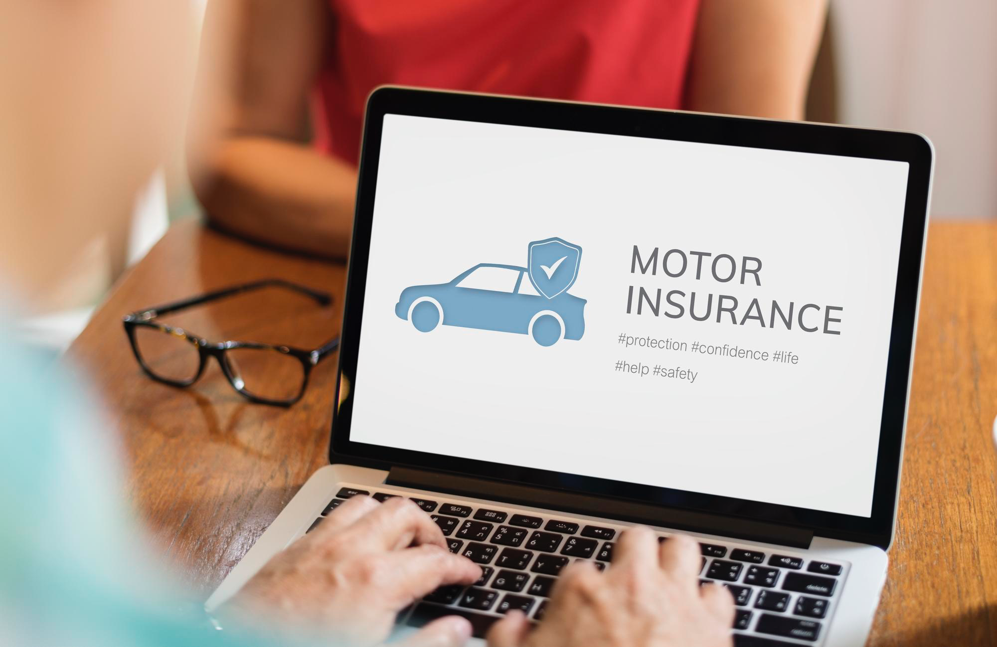 Online insurance application.
